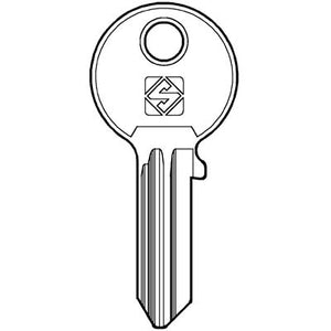 CHIAVE PIATTA FACCHINETTI FF15 SILCA - OTTONE NICHELATO- 10 pezzi