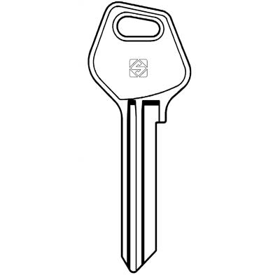 CHIAVE PIATTA FASEM FM7 SILCA - OTTONE NICHELATO- 5 pezzi