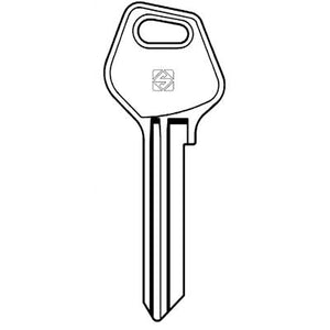 CHIAVE PIATTA FASEM FM7 SILCA - OTTONE NICHELATO- 5 pezzi