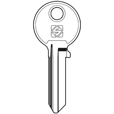 CHIAVE PIATTA ISEO IE12 SILCA - ACCIAIO NICHELATO- 20 pezzi