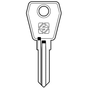 CHIAVE PIATTA L&F LF45R SILCA - OTTONE NICHELATO- 10 pezzi