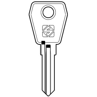 CHIAVE PIATTA L&F LF45R SILCA - OTTONE NICHELATO- 10 pezzi