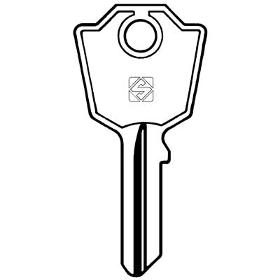 CHIAVE PIATTA MERONI MER4R SILCA - OTTONE NICHELATO- 10 pezzi