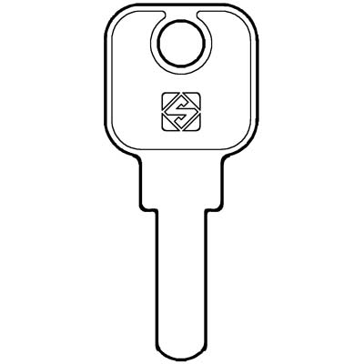 CHIAVE PIATTA MLM MLM15 SILCA  OTTONE NICHELATO