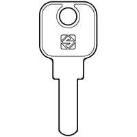 CHIAVE PIATTA MLM MLM15 SILCA  OTTONE NICHELATO