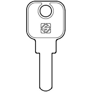 CHIAVE PIATTA MLM MLM15 SILCA  OTTONE NICHELATO