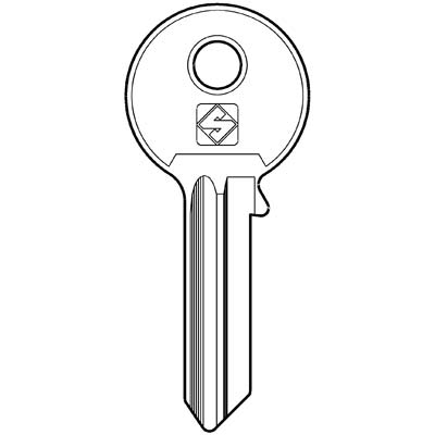 CHIAVE PIATTA MG MONTI MN1 SILCA - OTTONE NICHELATO- 10 pezzi