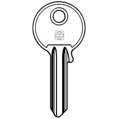 CHIAVE PIATTA MG MONTI MN5 SILCA - OTTONE NICHELATO- 10 pezzi