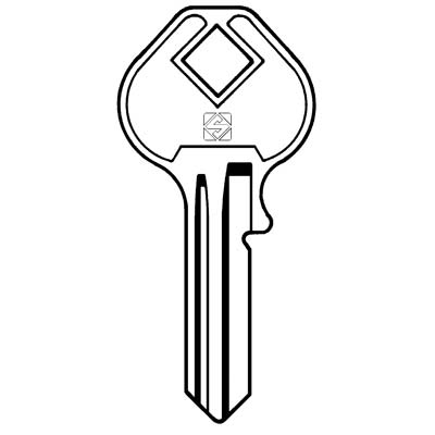 CHIAVE PIATTA MASTER MS6 SILCA - OTTONE NICHELATO- 10 pezzi