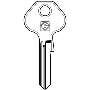 CHIAVE PIATTA MASTER MS17 SILCA - OTTONE NICHELATO- 5 pezzi