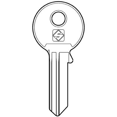 CHIAVE PIATTA CORTELLEZZI PC18R SILCA - OTTONE NICHELATO- 10 pezzi