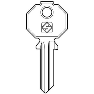 CHIAVE PIATTA PREFER PF15 SILCA - OTTONE NICHELATO- 10 pezzi