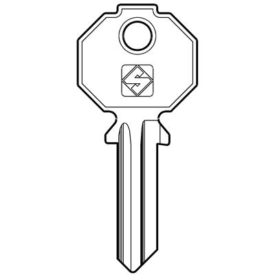 CHIAVE PIATTA PREFER PF15 SILCA - OTTONE NICHELATO- 10 pezzi