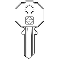 CHIAVE PIATTA PREFER PF5S SILCA - OTTONE NICHELATO- 10 pezzi