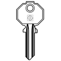 CHIAVE PIATTA PREFER PF9 SILCA - OTTONE NICHELATO- 10 pezzi