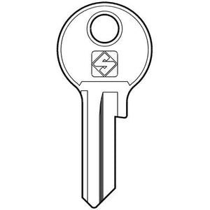 CHIAVE PIATTA SIS SS1 SILCA - OTTONE NICHELATO- 10 pezzi