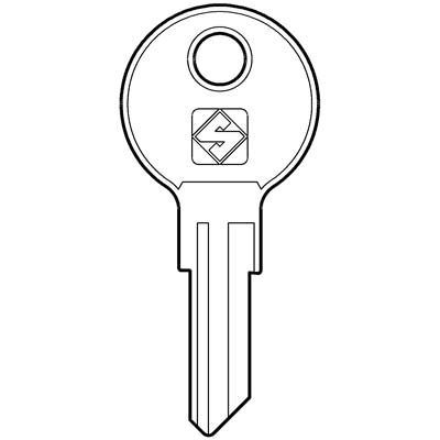 CHIAVE PIATTA SIS SS13 SILCA - OTTONE NICHELATO- 20 pezzi