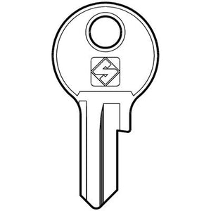 CHIAVE PIATTA SIS SS9 SILCA - OTTONE NICHELATO- 10 pezzi