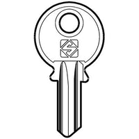 CHIAVE PIATTA TICINO TC1 SILCA - OTTONE NICHELATO- 20 pezzi