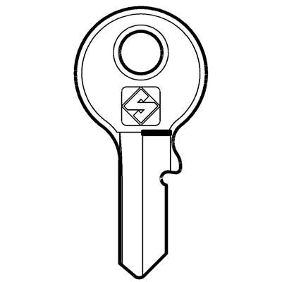 CHIAVE PIATTA VIRO VI088 SILCA - OTTONE NICHELATO- 10 pezzi