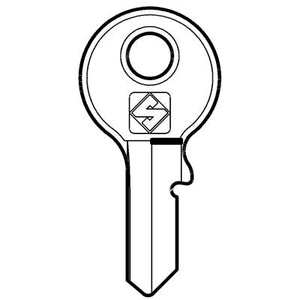 CHIAVE PIATTA VIRO VI088 SILCA - OTTONE NICHELATO- 10 pezzi