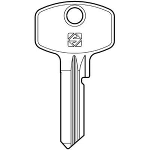 CHIAVE PIATTA VIRO VI15R SILCA - OTTONE NICHELATO- 10 pezzi