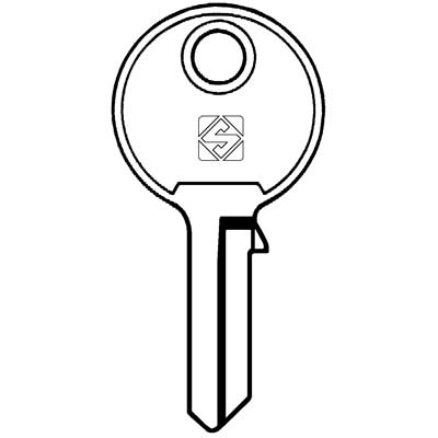 CHIAVE PIATTA VIRO VI4R SILCA - OTTONE NICHELATO- 10 pezzi