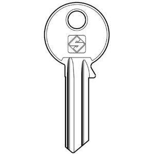 CHIAVE PIATTA VIRO VI5R SILCA - OTTONE NICHELATO- 10 pezzi