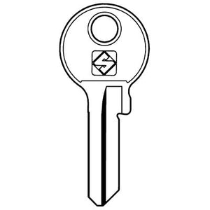 CHIAVE PIATTA VIRO VI7 SILCA - OTTONE NICHELATO- 10 pezzi