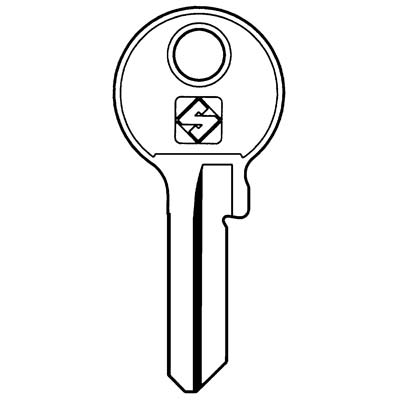 CHIAVE PIATTA VIRO VI7 SILCA - OTTONE NICHELATO- 10 pezzi