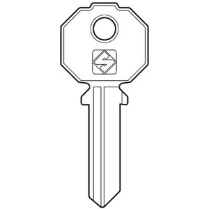 CHIAVE PIATTA VIS VS090V SILCA - OTTONE NICHELATO- 10 pezzi