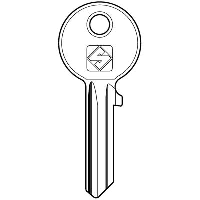 CHIAVE PIATTA WALLY WA3 SILCA - OTTONE NICHELATO- 10 pezzi