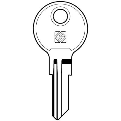 CHIAVE PIATTA YALE YA18 SILCA - ACCIAIO NICHELATO- 5 pezzi