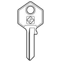 CHIAVE PIATTA YALE YA14 SILCA - OTTONE NICHELATO- 10 pezzi