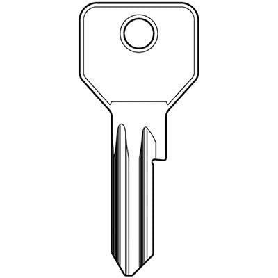 CHIAVE PIATTA CISA 01070.05 ORIGINALE - OTTONE NICHELATO CS120- 10 pezzi