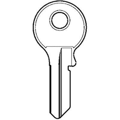 CHIAVE PIATTA VIRO O11DX ORIGINALE - OTTONE NICHELATO- 25 pezzi