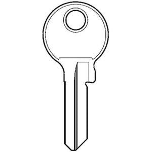 CHIAVE PIATTA VIRO O13DX ORIGINALE - OTTONE NICHELATO- 25 pezzi