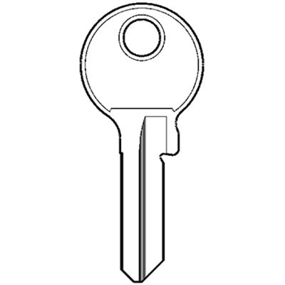 CHIAVE PIATTA VIRO O13DX ORIGINALE - OTTONE NICHELATO- 25 pezzi