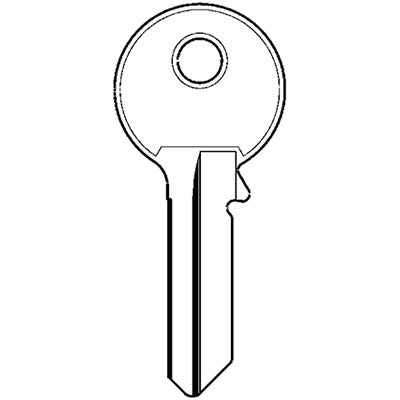 CHIAVE PIATTA VIRO O15DX ORIGINALE - OTTONE NICHELATO- 25 pezzi