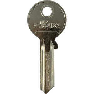 CHIAVE PIATTA ILSA BK007 ORIGINALE - OTTONE NICHELATO- 20 pezzi