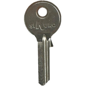 CHIAVE PIATTA ILSA BK009 ORIGINALE - OTTONE NICHELATO- 10 pezzi