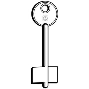 CHIAVE DOPPIA MAPPA CAF CF SILCA - OTTONE NICHELATO- 5 pezzi