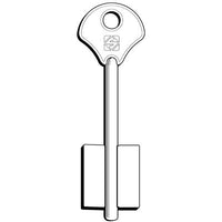 CHIAVE DOPPIA MAPPA ESETY EN SILCA - OTTONE NICHELATO- 5 pezzi