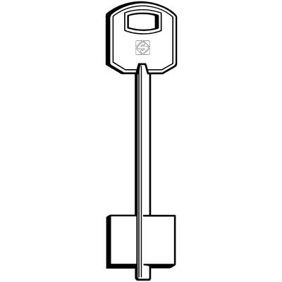 CHIAVE DOPPIA MAPPA FEB 5FEB7 SILCA - OTTONE NICHELATO- 5 pezzi