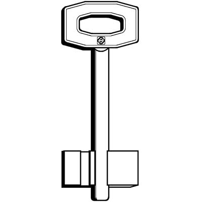 CHIAVE DOPPIA MAPPA FIAM F SILCA - OTTONE NICHELATO- 5 pezzi