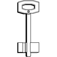 CHIAVE DOPPIA MAPPA FIAM F SILCA - OTTONE NICHELATO- 5 pezzi