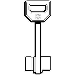 CHIAVE DOPPIA MAPPA FIAM 5FI5 SILCA - OTTONE NICHELATO- 5 pezzi