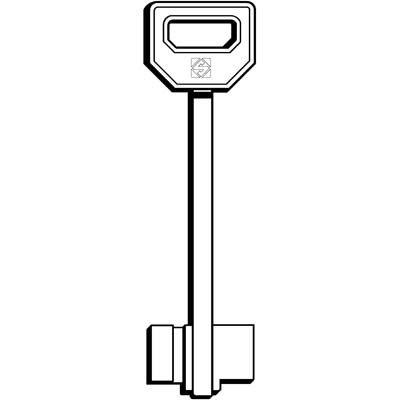 CHIAVE DOPPIA MAPPA FIAM 5FI7 SILCA - OTTONE NICHELATO- 5 pezzi