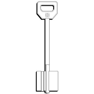 CHIAVE DOPPIA MAPPA FIAM 5FI21 SILCA - OTTONE NICHELATO- 5 pezzi