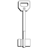 CHIAVE DOPPIA MAPPA FIAM 5FI17 SILCA - OTTONE NICHELATO- 5 pezzi